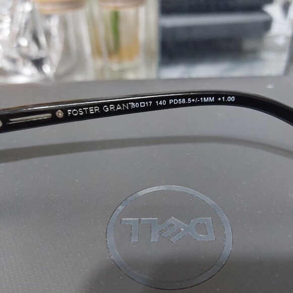 Simple Black Foster Grant Reading Glasses Readers 1.00 Power LO0715 Brandon BLK - Picture 9 of 9